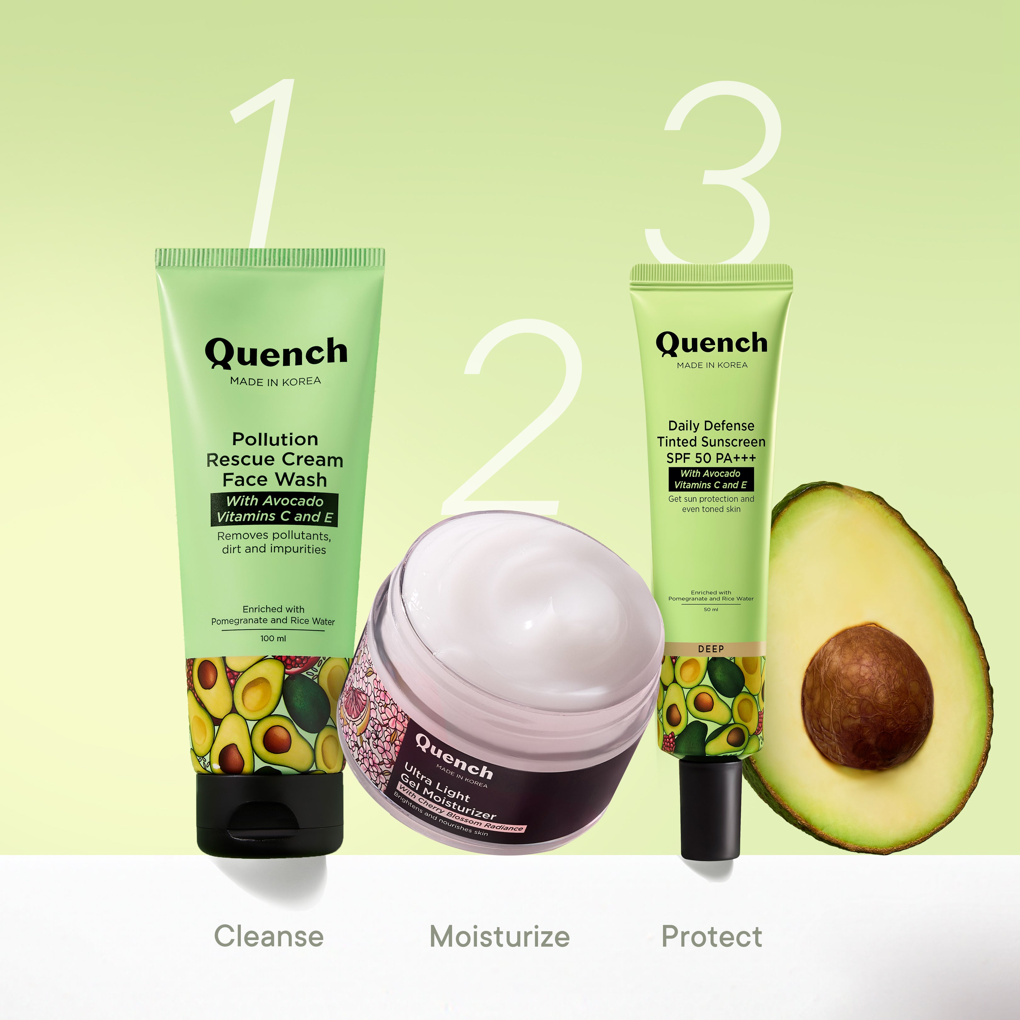 Quench Daily Defense Tinted Sunscreen SPF 50 Pa+++ (Very Deep) 50Ml (699)