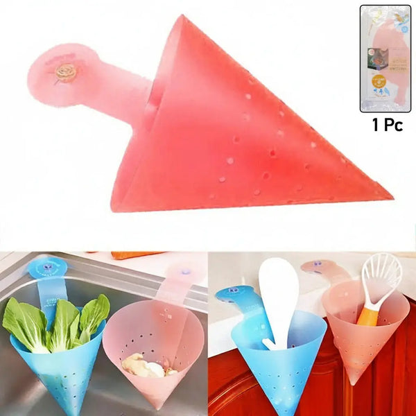 Multipurpose Hanging Sink Corner Strainer With Suction Cup (1 Pc) HP DD