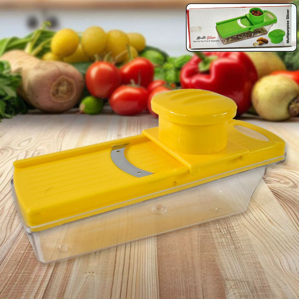 Big Multipurpose Vegetable And Fruit Slicer (Yellow 1 Pc)