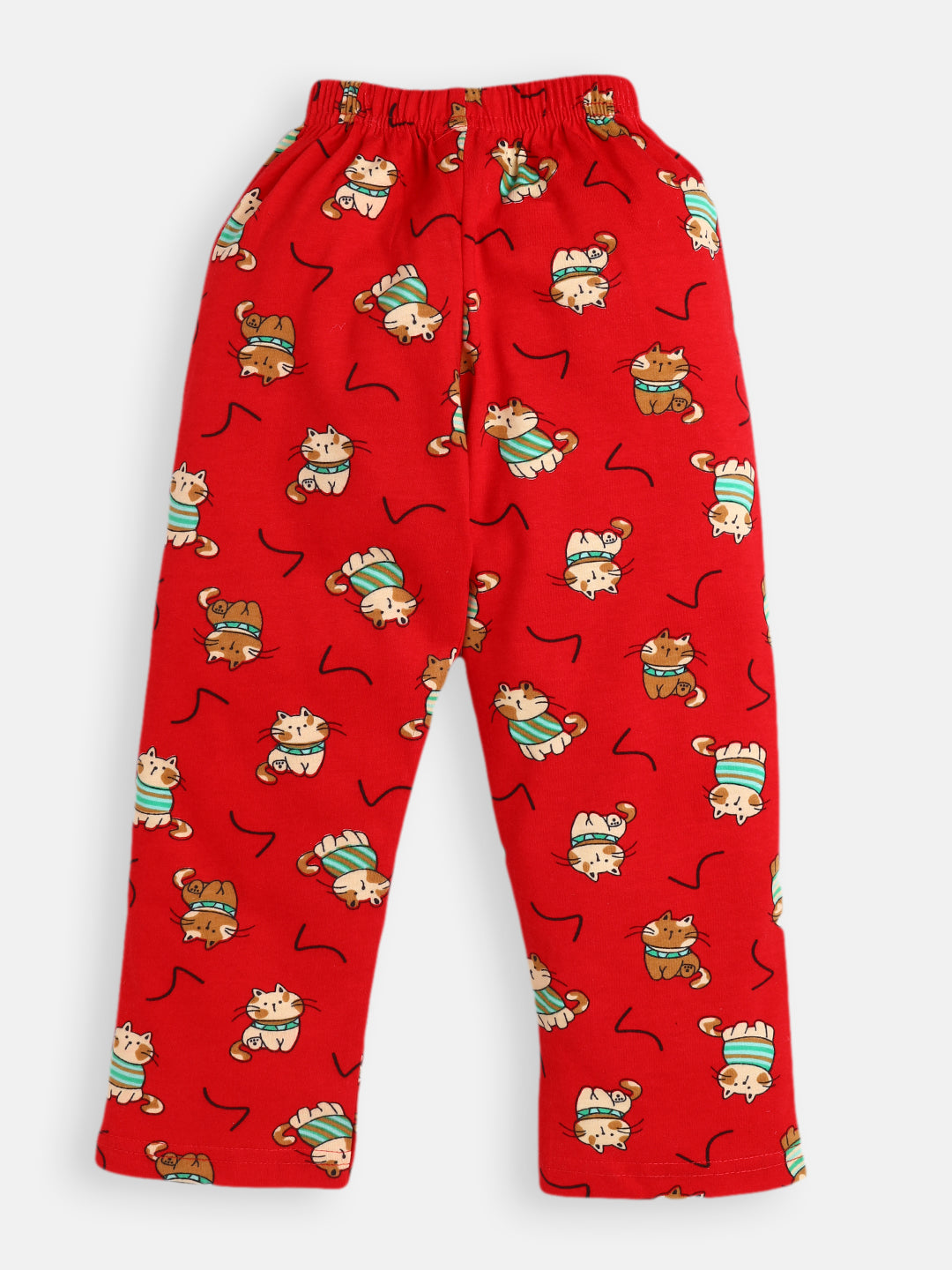 printed lounge pants, has an elasticated waistband with slip-on closure T406 Moozoo Fashions