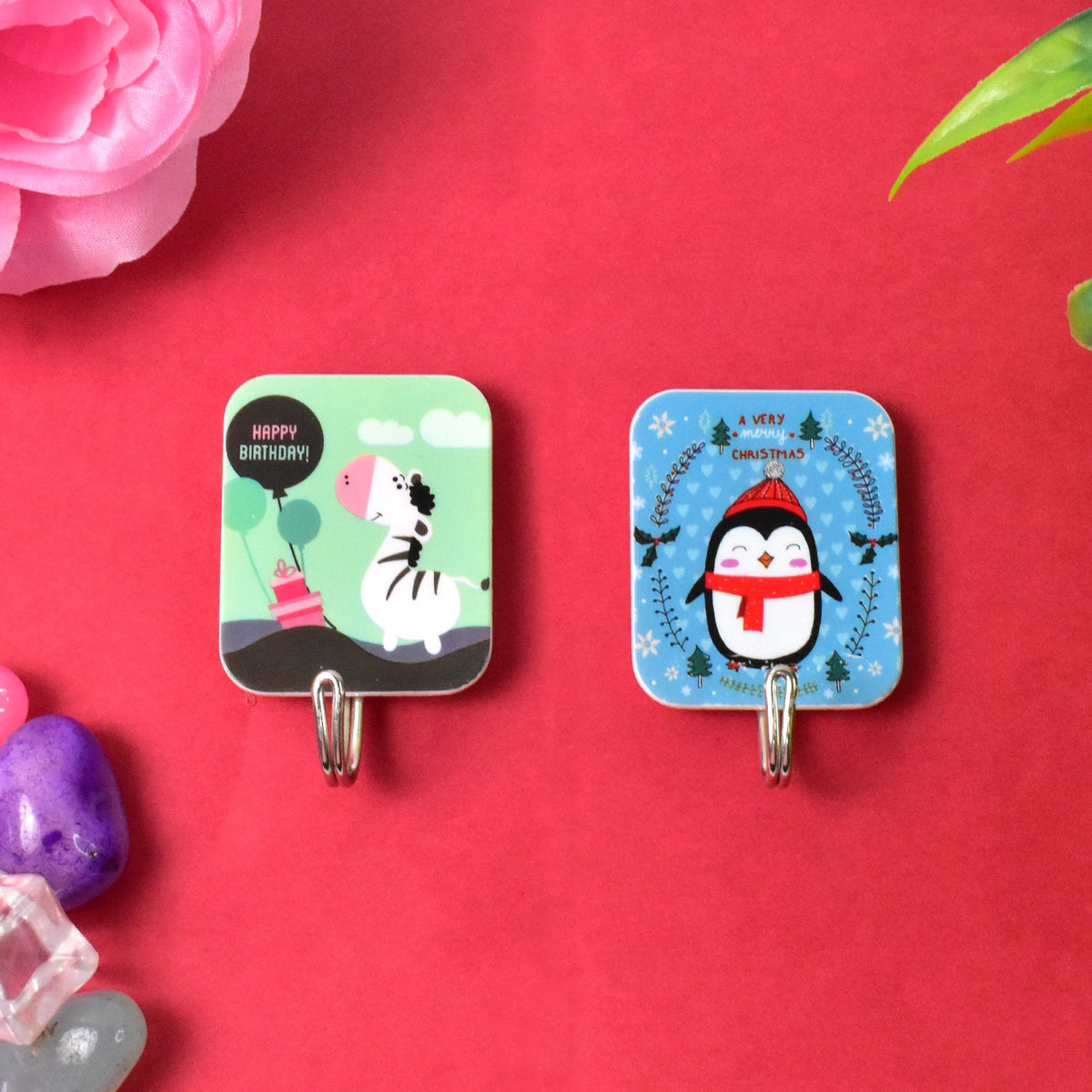 Multipurpose Strong Cartoon Hook Self-adhesive Hooks (2 Pc Set) HP DD
