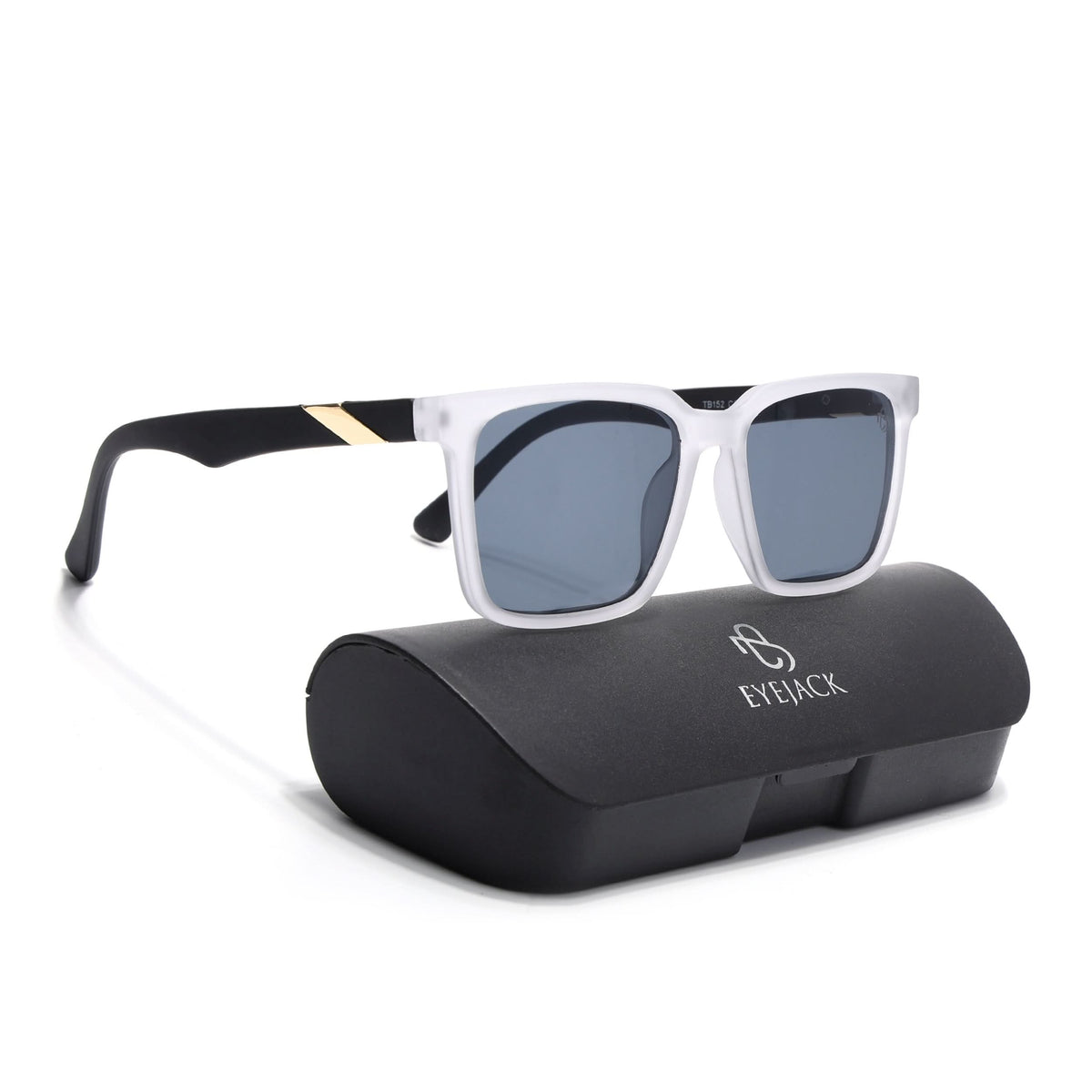 Eyejack Grey Square Sunglasses for Men and Women - Style 1076 - view 7
