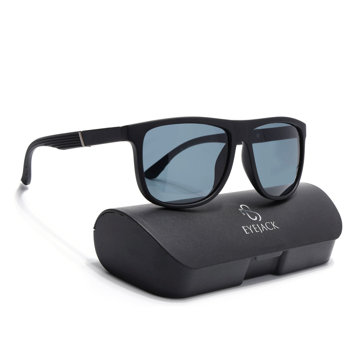 Eyejack Black Wayfarer Sunglasses for Men and Women - Style 1071 - view 7