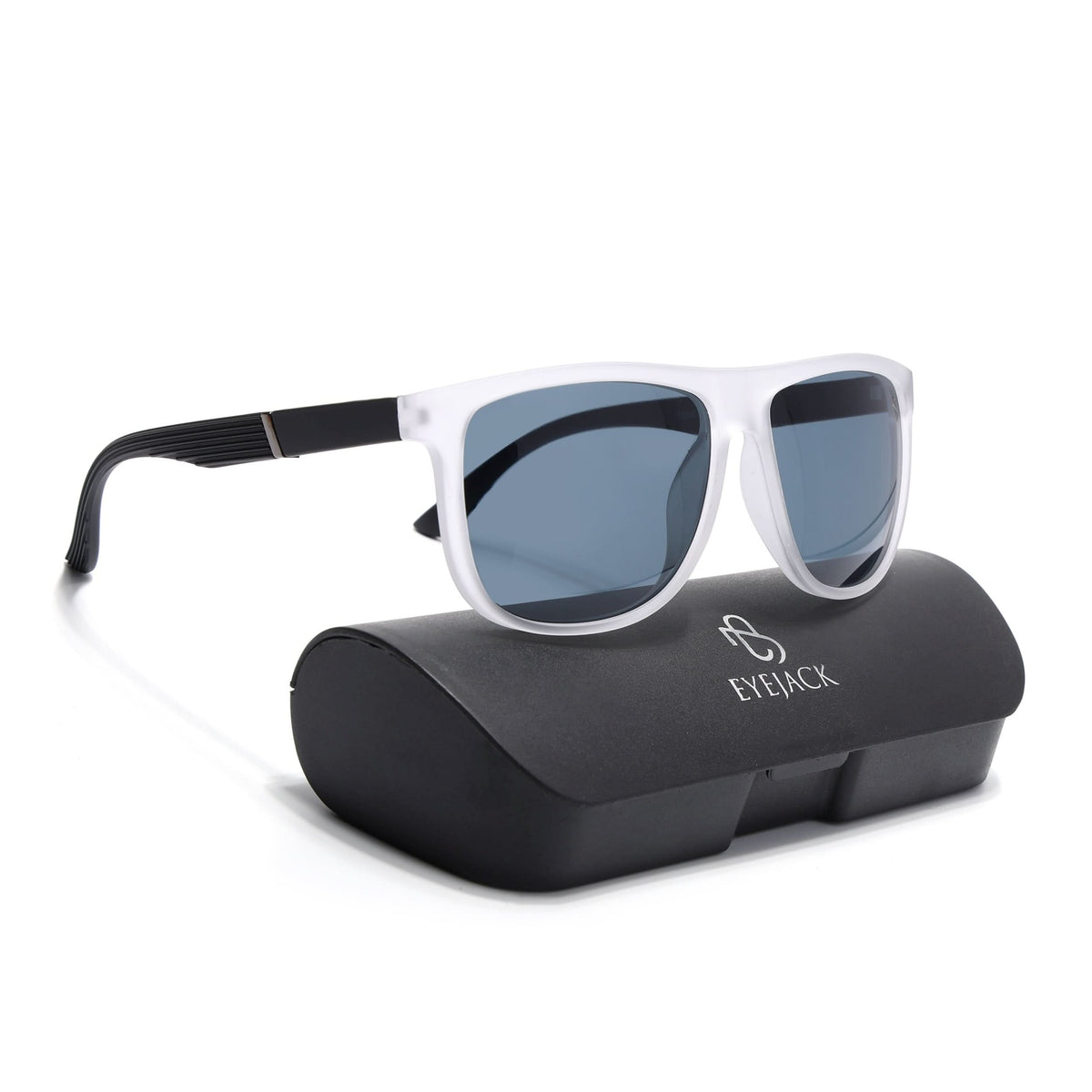 Eyejack Grey Wayfarer Sunglasses for Men and Women - Style 1073 - view 7