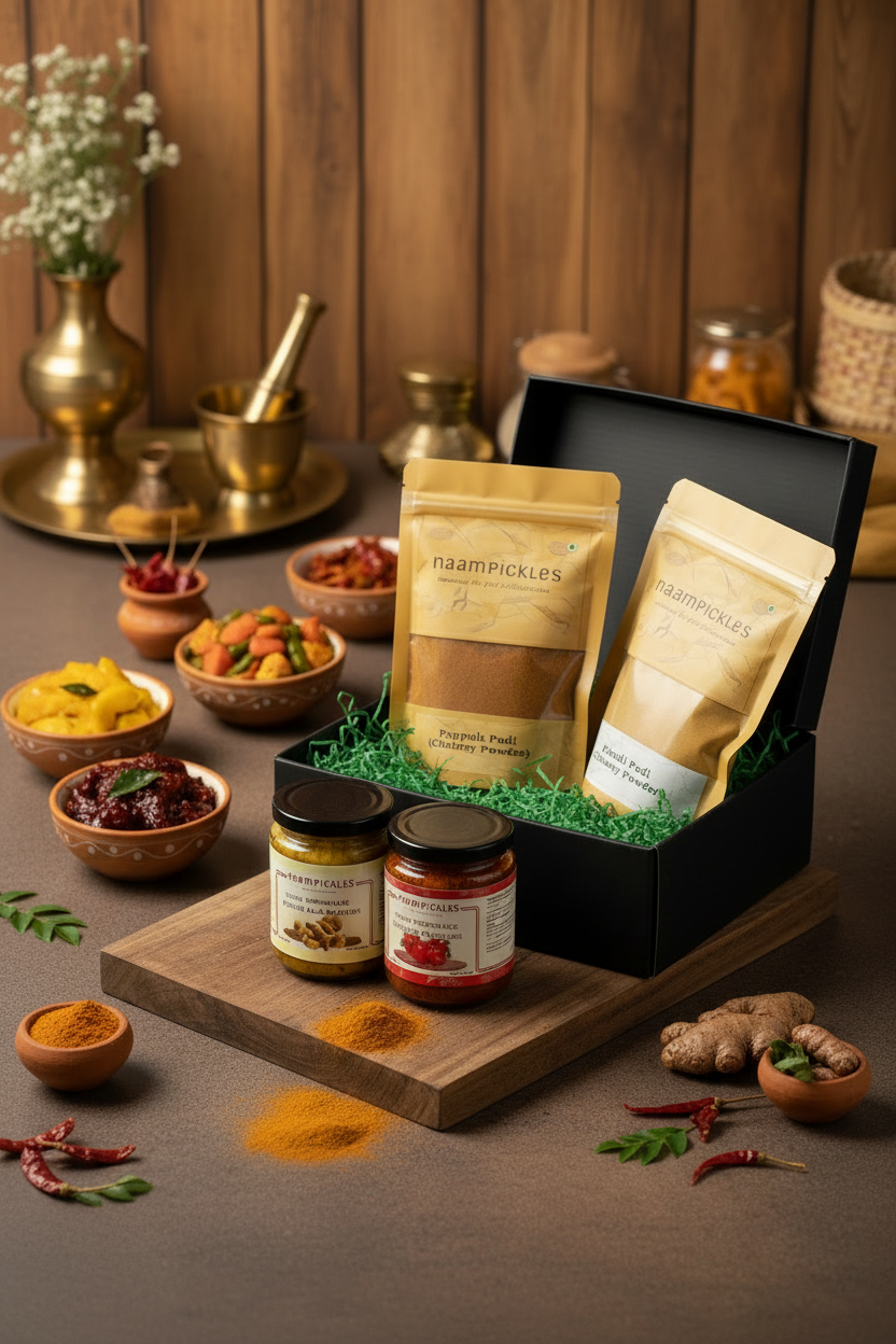 Andhra Homemade Combo – Allam Pachidi, Tamata Pachidi, Kandi Podi & Pappula Podi, Traditional Authentic Taste JPS PRODUCTS (ACHSA)