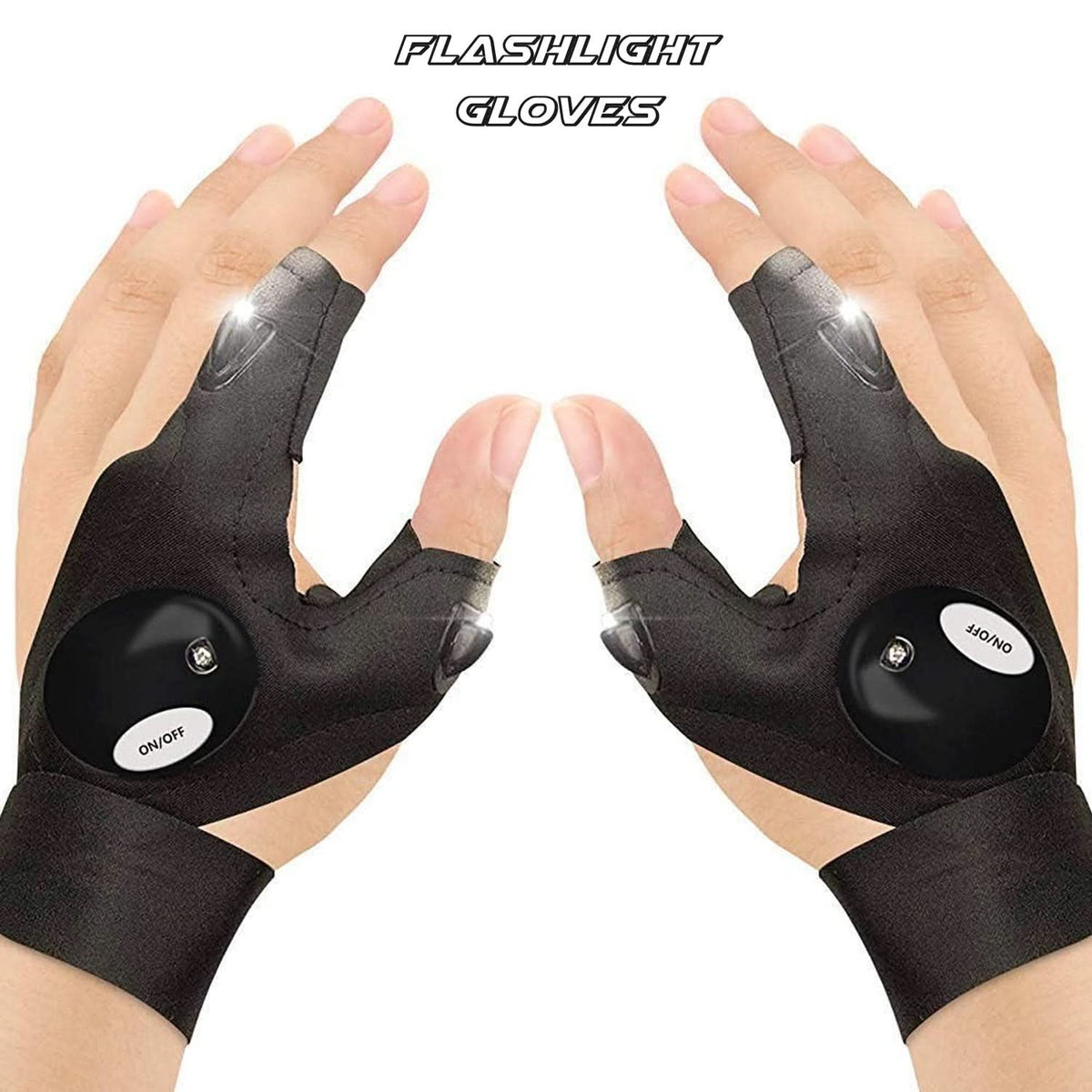 Led Flashlight Gloves Gifts For Men (Hand Gloves Light 1 Pair) HP DD