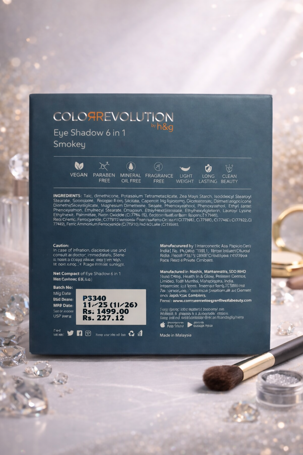 Color Revolution eyeshadow 6 in 1 smokey - fairy dust