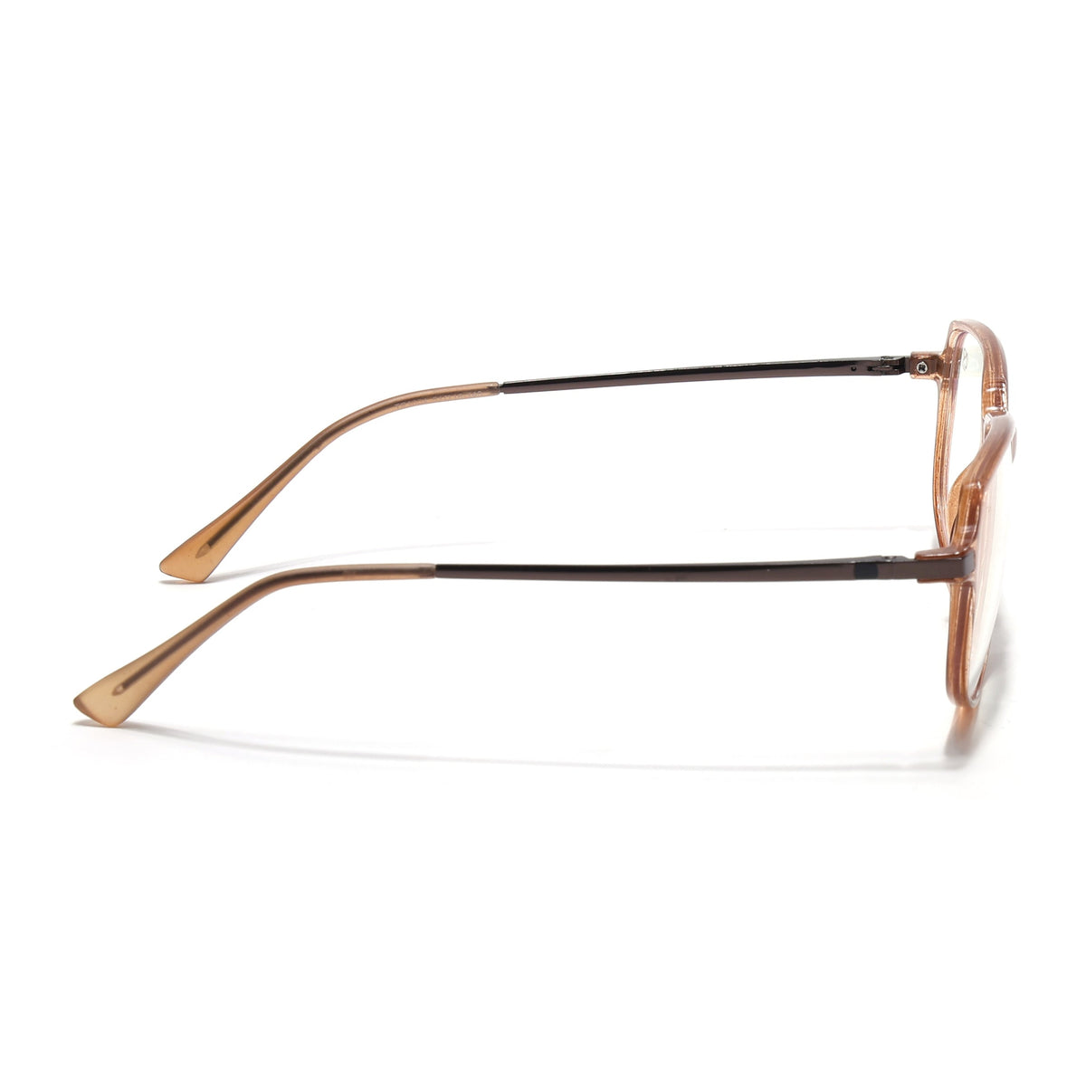 Eyejack Domino Shine Brown Square Eyeglasses for Men and Women - Style 1667 - view 5