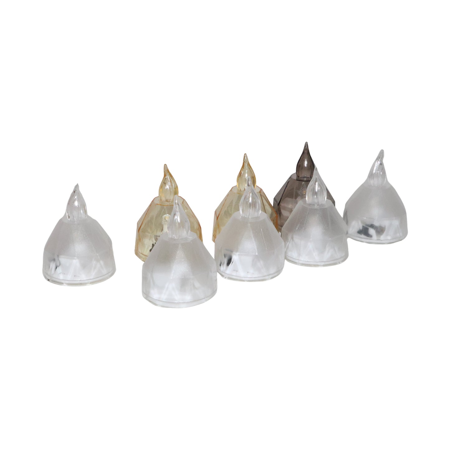 Led Flameless Decorative Diyas - (8 Pc)