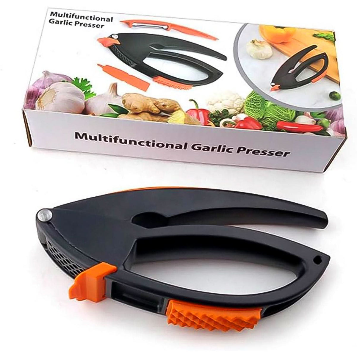 Multifunctional Garlic Press Garlic Mincing Crushing Tool (1 Pc) HP DD
