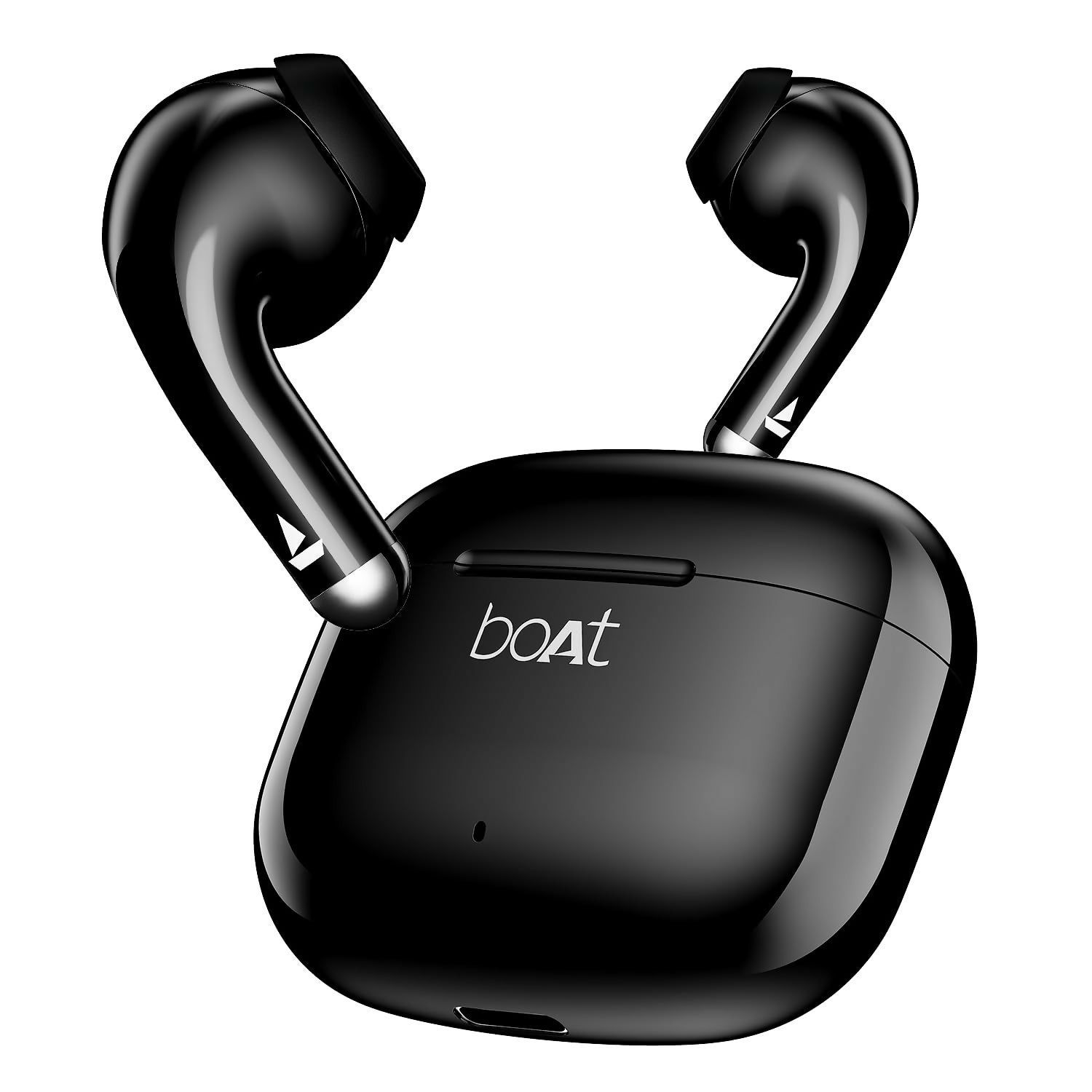 boAt Airdopes 101v2, 35H Battery, ENx Tech, 13mm Drivers, ASAP Charge, Flex-Fit Ear Tips,Stream Ad Free Music via App Support, Bluetooth Earbuds, TWS Ear Buds Wireless Earphones with mic (Pitch Black) Halfpe Deals