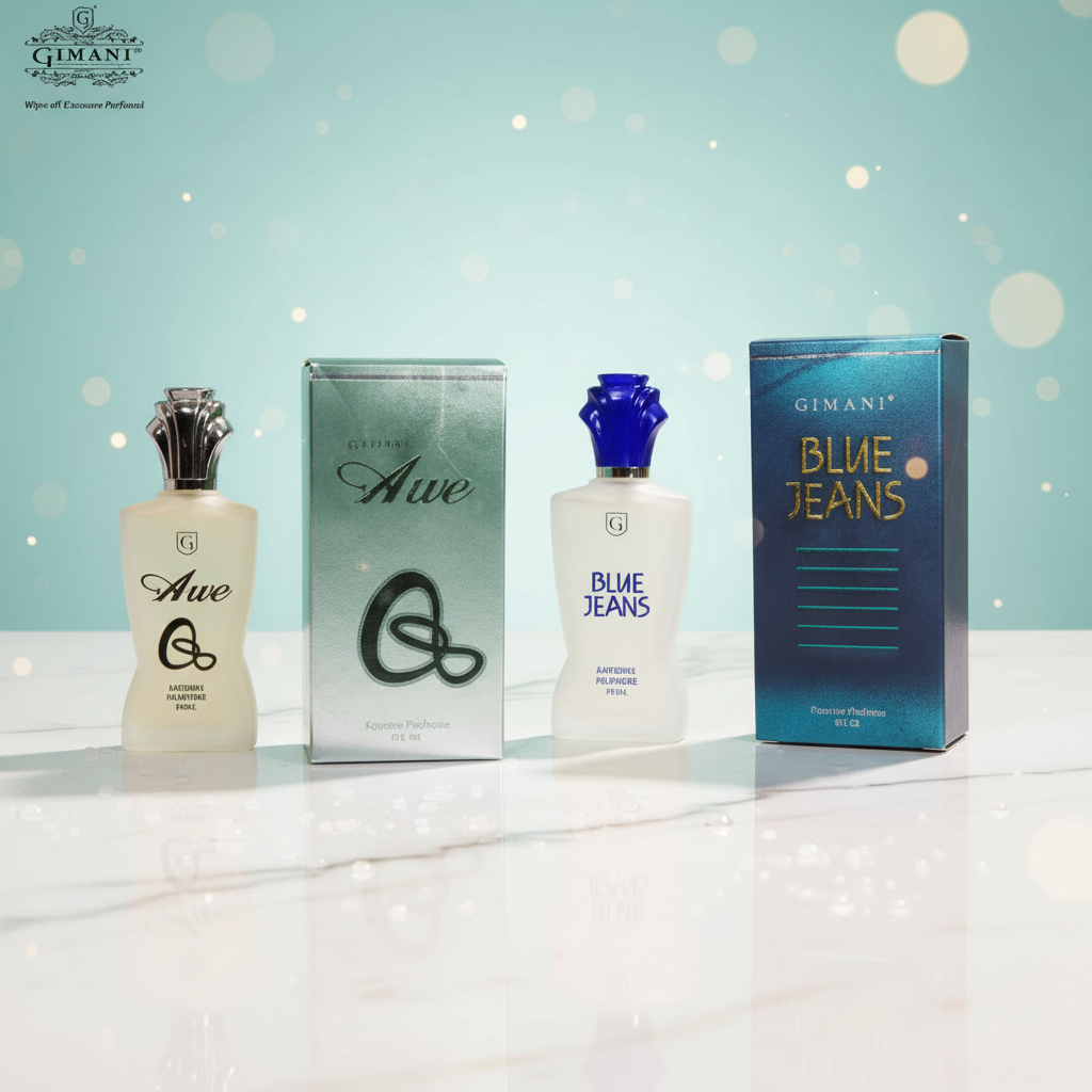 Gimani AWE and Blue Jeans Perfume 60ml each (pack of 2, 120ml) Gimanifragrances