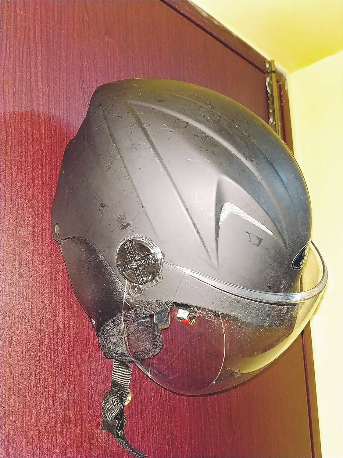 Heavy-Duty Multi-Purpose Door Helmet Holder, Metal Hook for Helmet, Laptop Bag, Jacket & Keys (Gold Finish) WiNNY