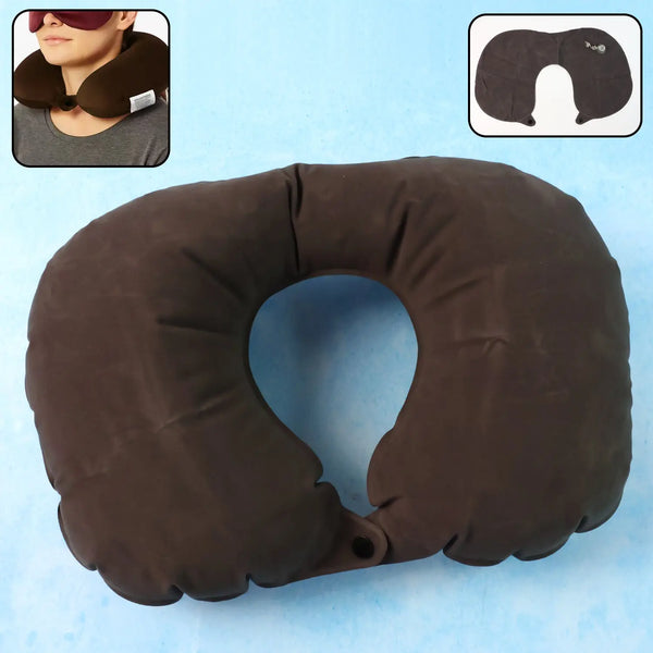 Inflatable U-shaped Travel Neck Pillow (1 Pc) HP DD