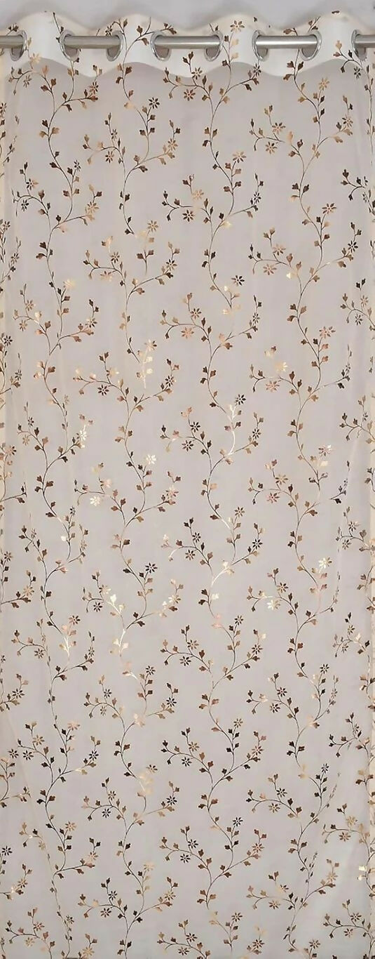 Shree Decor Sheer Transparent Net Curtain – Design 3 (700 Series) | 7FT | Lightweight Decorative for Door, Window & Pooja Room