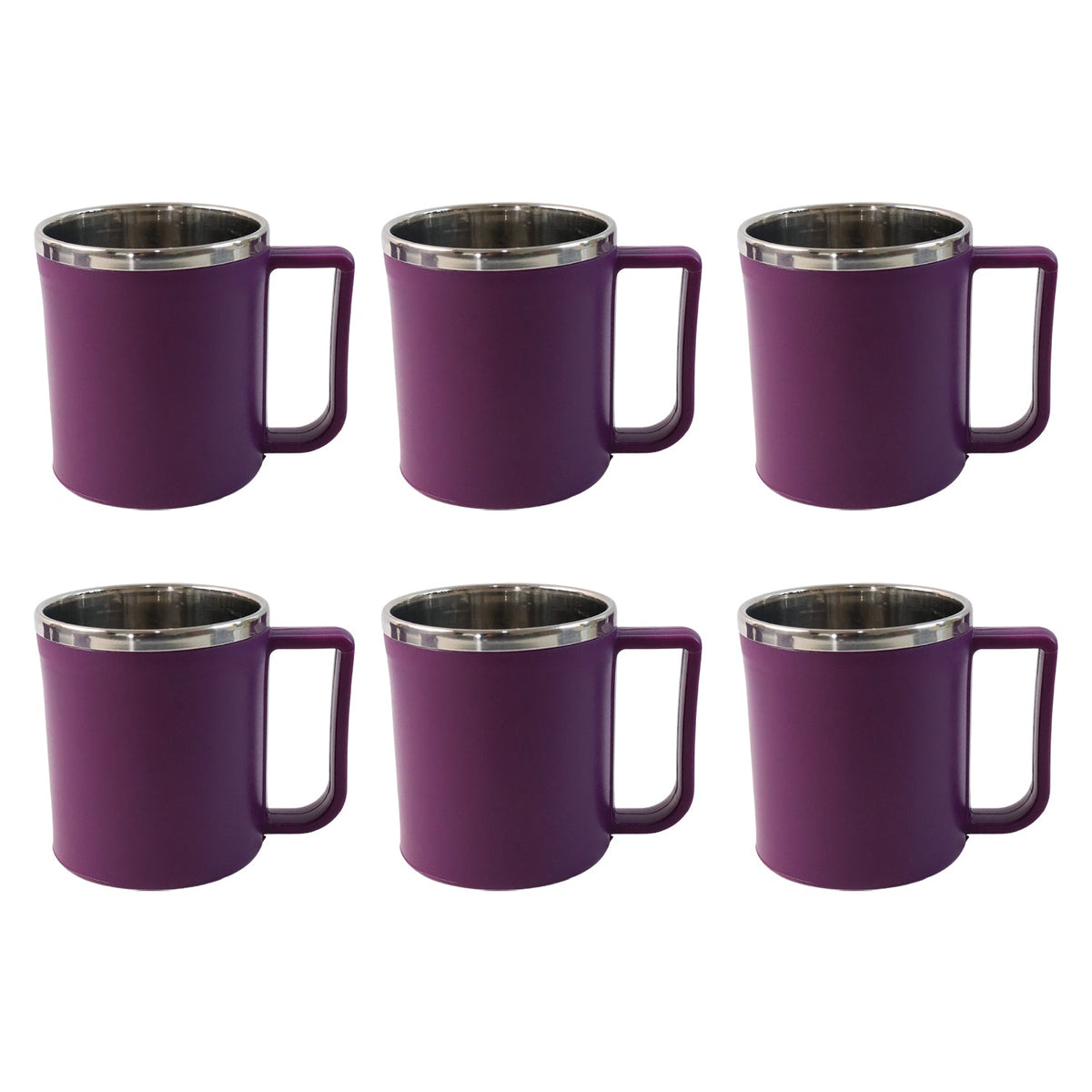 Supermom Stainless Steel Inner Coffee Mug Set (200ml 6 Pc) HP DD