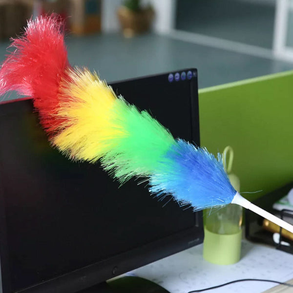 Colorful Feather Duster Microfiber Duster For Cleaning Dusting Stick Dusting Brush