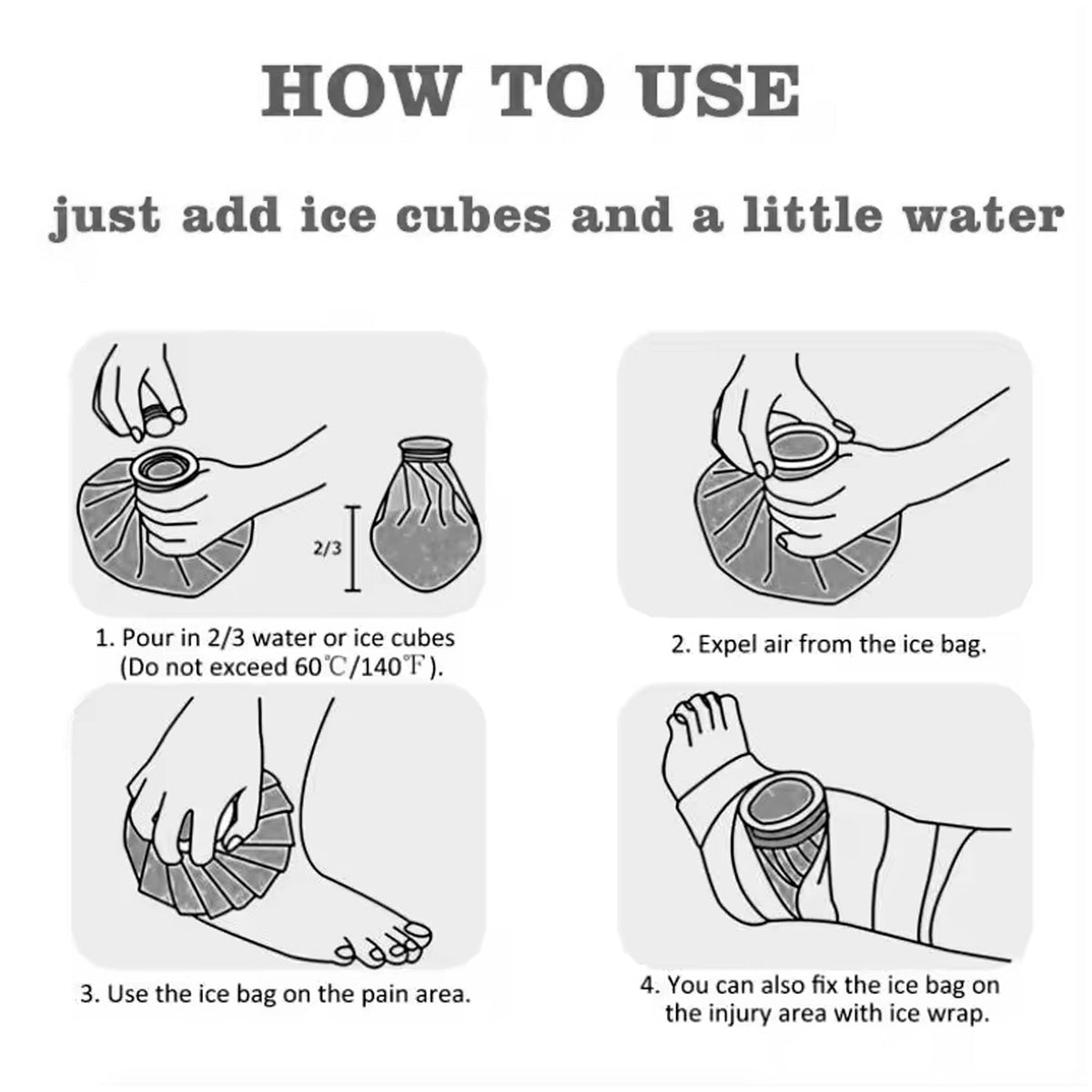 Painreliever Ice Bag Used To Overcome Joints Pain In Body (16cm) HP DD