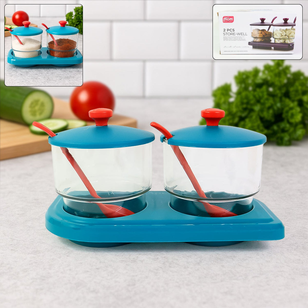 Supermom Storewell Multipurpose Spice And Condiment Container Set (2 Pc) HP DD
