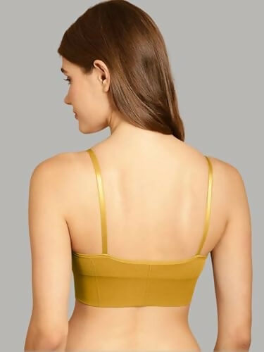 DaintyCLIQ "Easy Peasy" Women’s Sports Bra with Soft Molded Cups & Adjustable Straps (Pack of 1) DaintyCLiQ