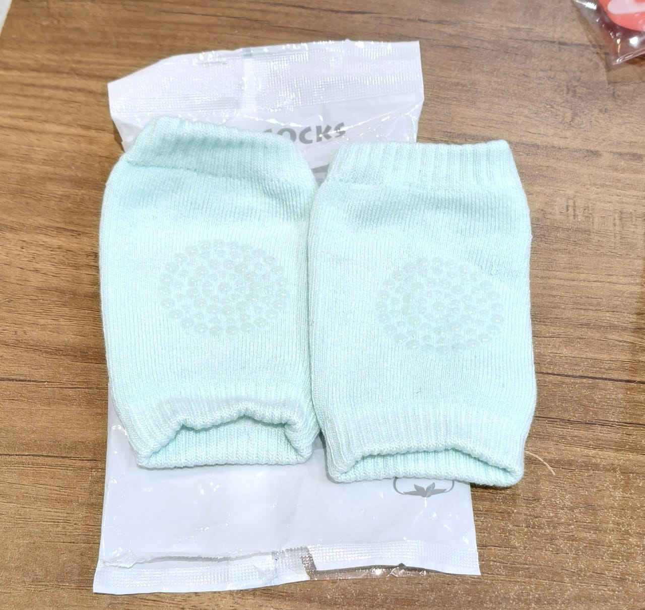 Mint Green Toddler Wool Knit Leg Warmer (Knee Guard)