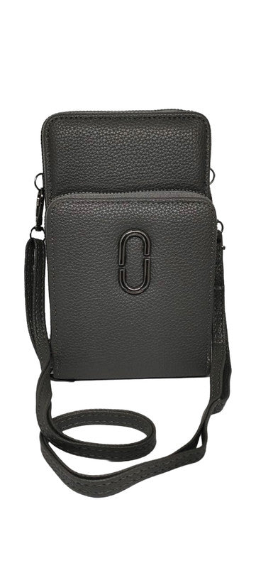 Buddy Cares: Women's Leather Sling Bag Timeless & Stylish – Grey – Buddy Cares