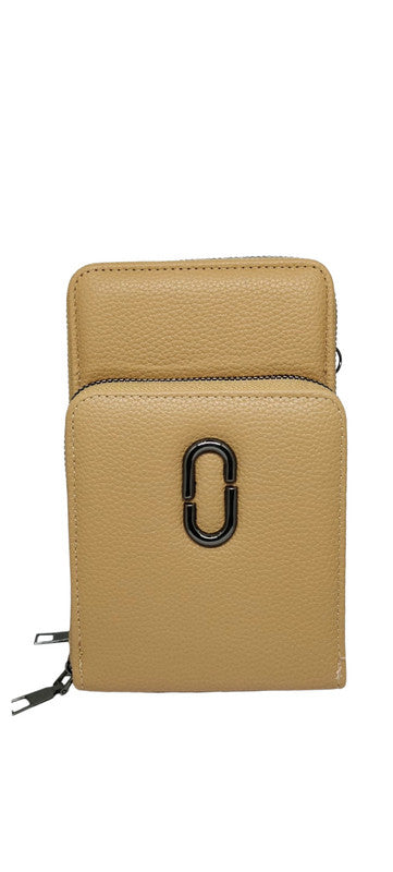 Buddy Cares: Women's Leather Sling Bag Timeless & Stylish – Light Brown – view 6 – Buddy Cares