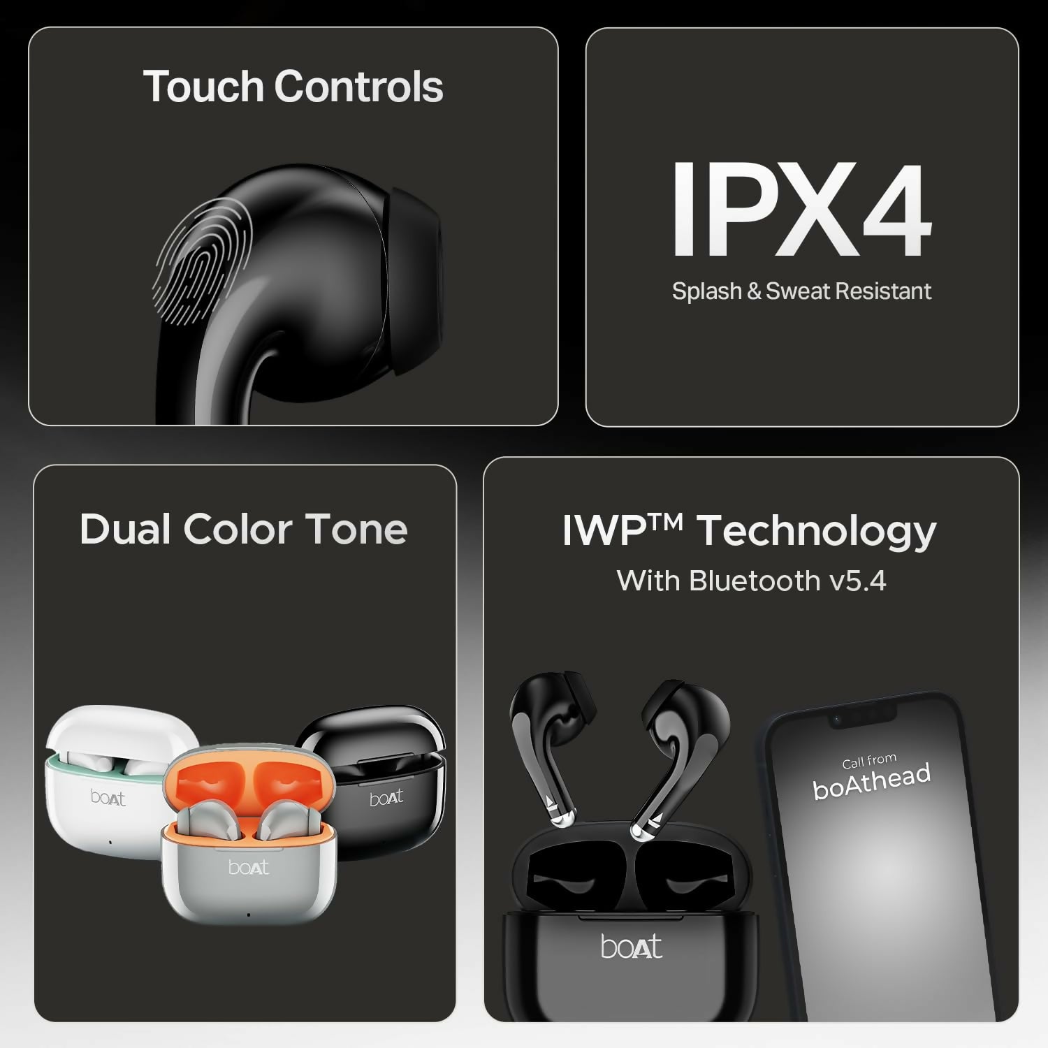 boAt Airdopes 101v2, 35H Battery, ENx Tech, 13mm Drivers, ASAP Charge, Flex-Fit Ear Tips,Stream Ad Free Music via App Support, Bluetooth Earbuds, TWS Ear Buds Wireless Earphones with mic (Pitch Black) Halfpe Deals