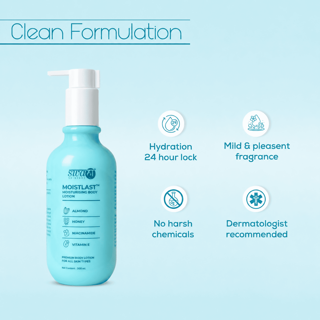 Moistlast Moisturising Body Lotion (250ml)
