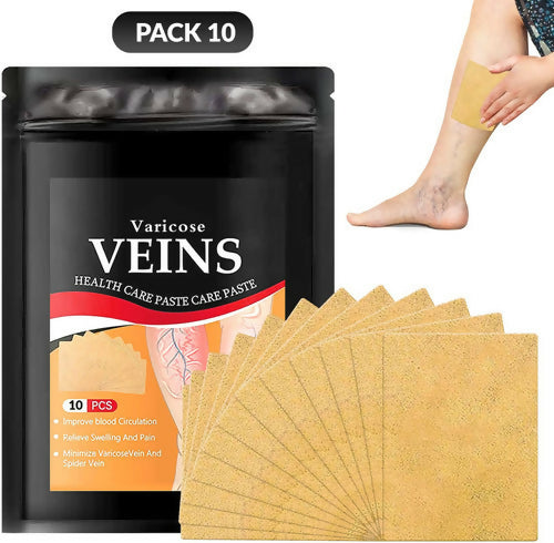 Varicose Veins Relief Patches (12 Pcs) – Herbal Pain Relief & Circulation Support