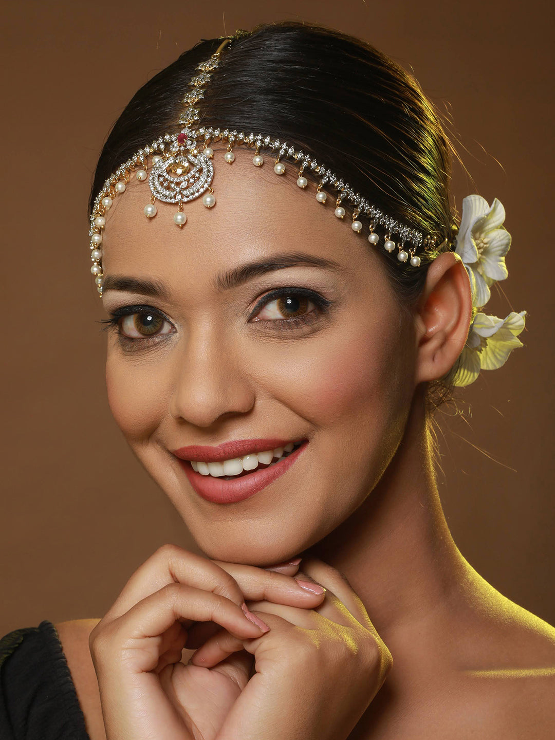 Gold-Plated Ad-Studded Mathapatti