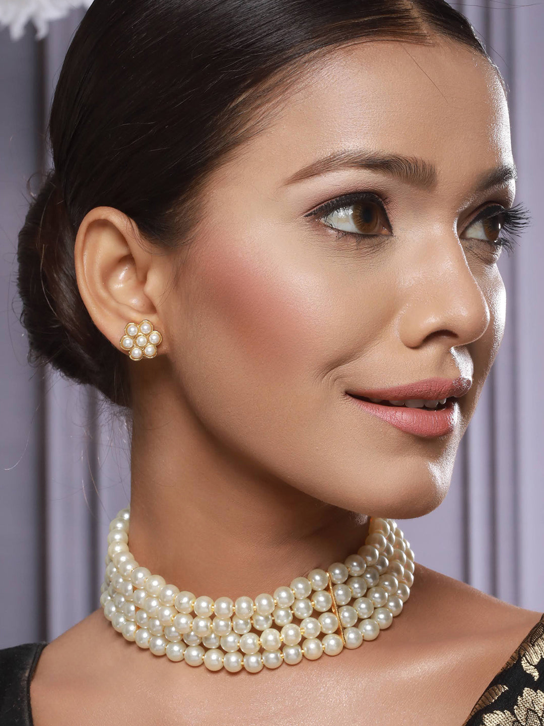 Gold-Plated Beaded Jewellery Set