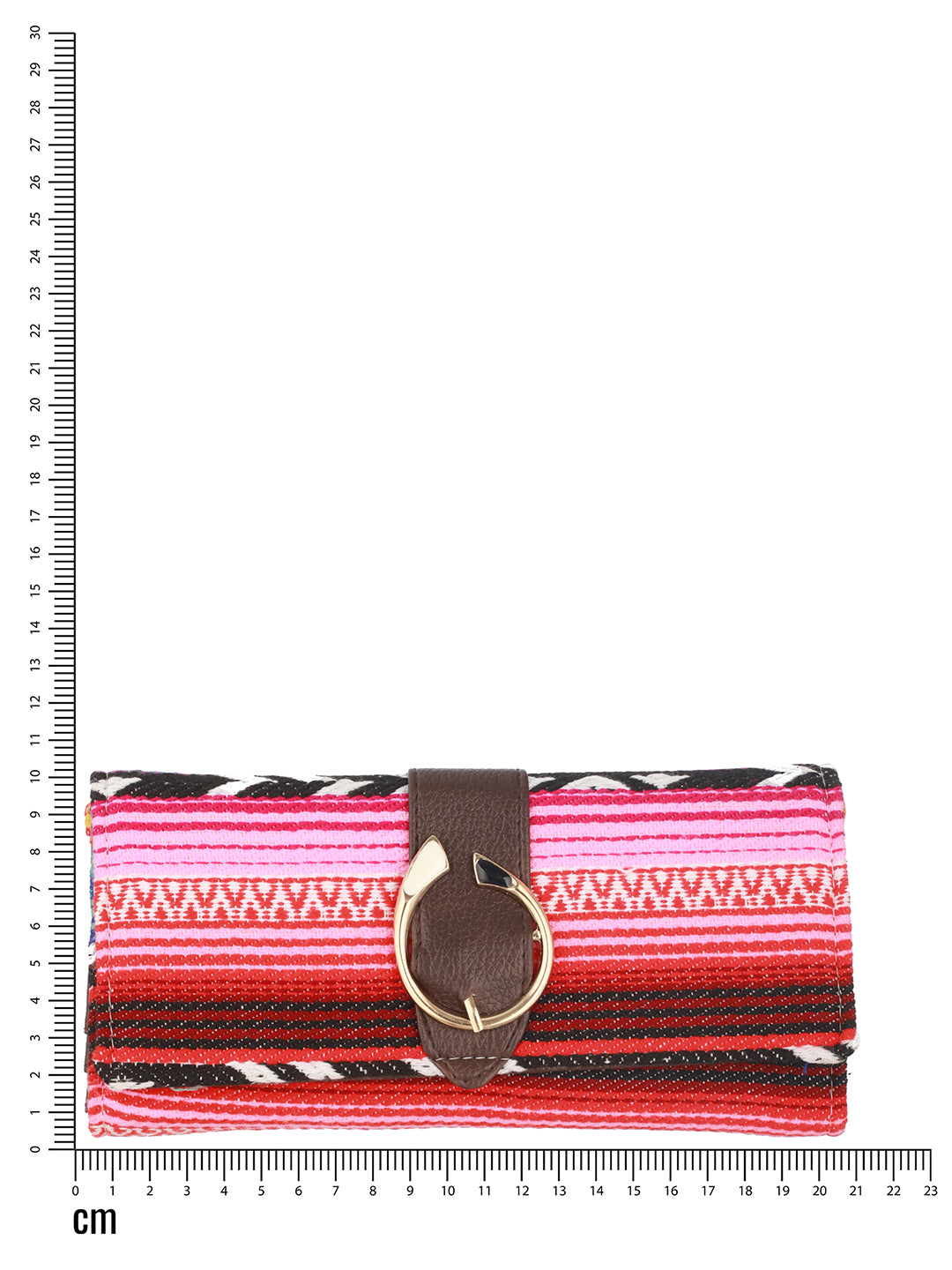 Women Pink & Brown Printed Two Fold Wallet