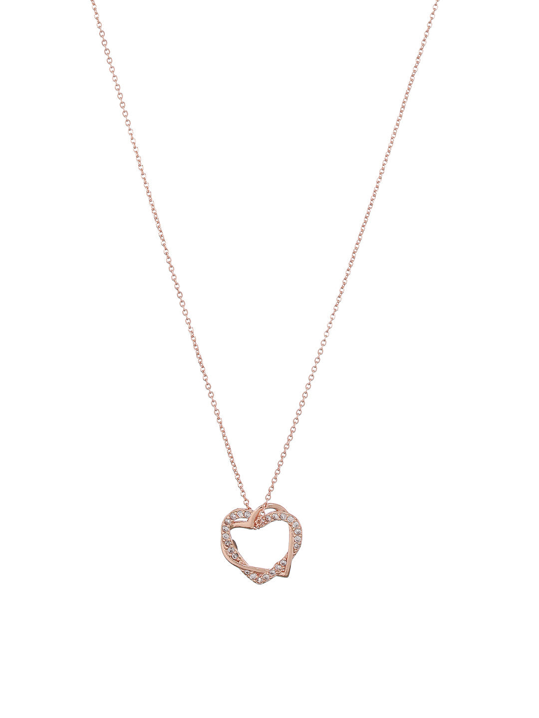Rose Gold Plated American Diamond Studded Mangalsutra