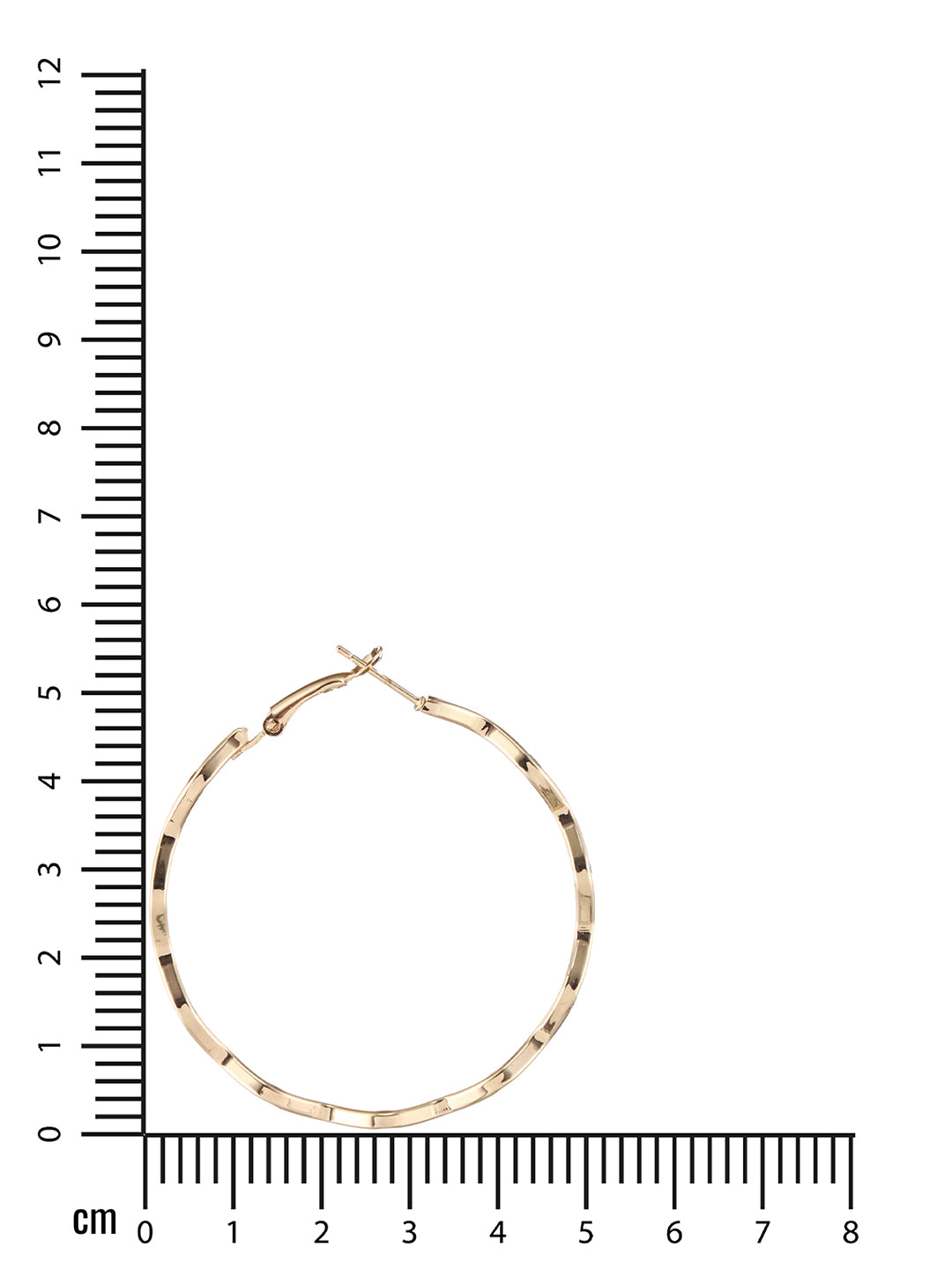 Gold-Plated Circular Hoop Earrings