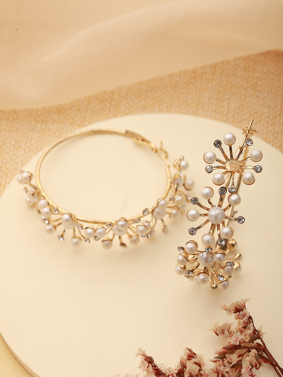 Gold-Toned Classic Hoop Earrings