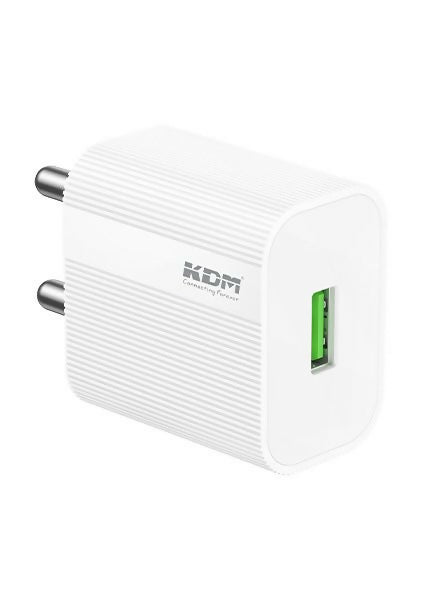 KDM Speed & Efficient Fast Mobile Charger V-8 with cable(KM-CH11)