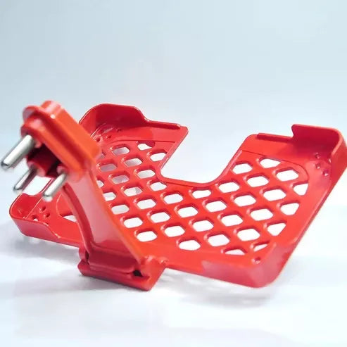 Multi-purpose Wall Holder Stand For Charging Mobile Just Fit In Socket And Hang (Red) ABHI Mobiles