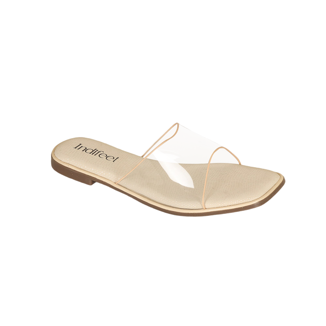 Indifeet Transparent Flat Sandals
