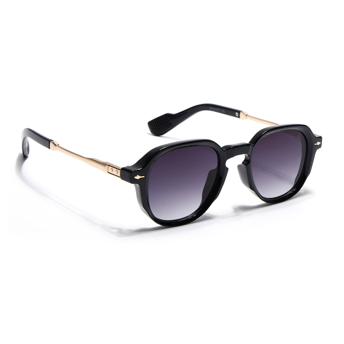 Pearl Black Wayfarer Sunglasses for Men and Women - Style 2217 - view 2