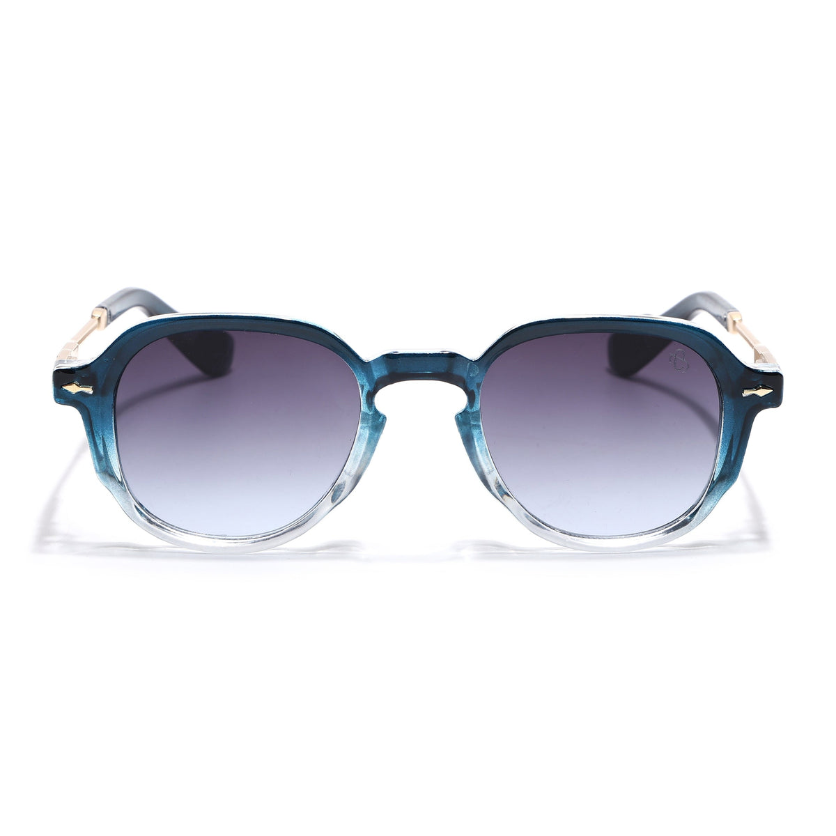 Pearl Blue & Clear Wayfarer Sunglasses for Men and Women - view 3