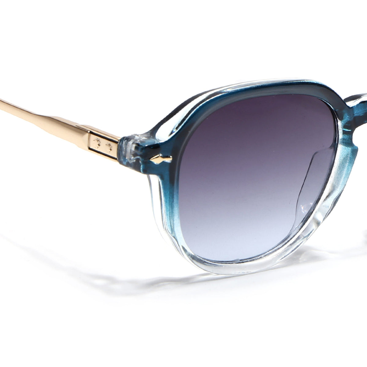 Pearl Blue & Clear Wayfarer Sunglasses for Men and Women - view 4