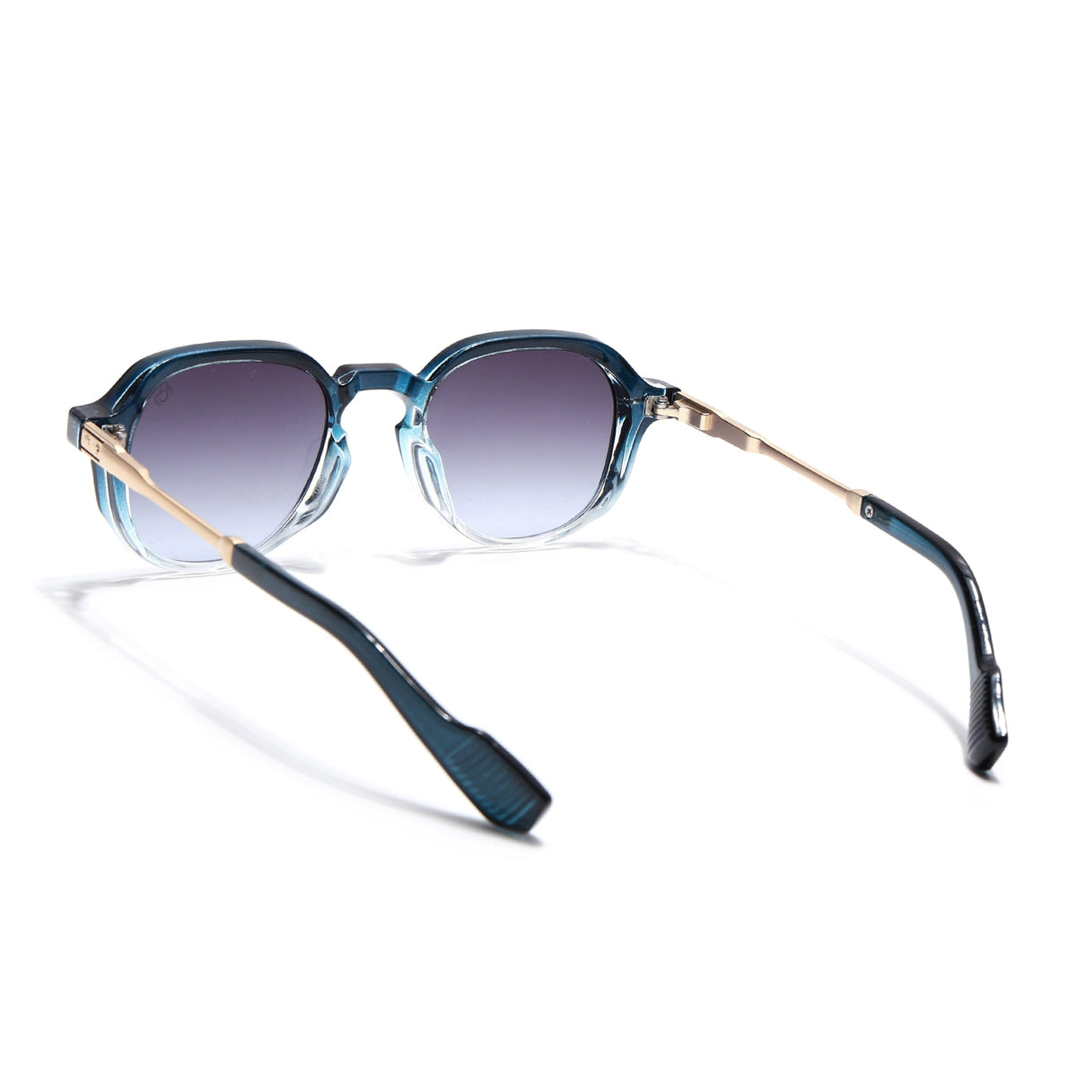 Pearl Blue & Clear Wayfarer Sunglasses for Men and Women - view 5