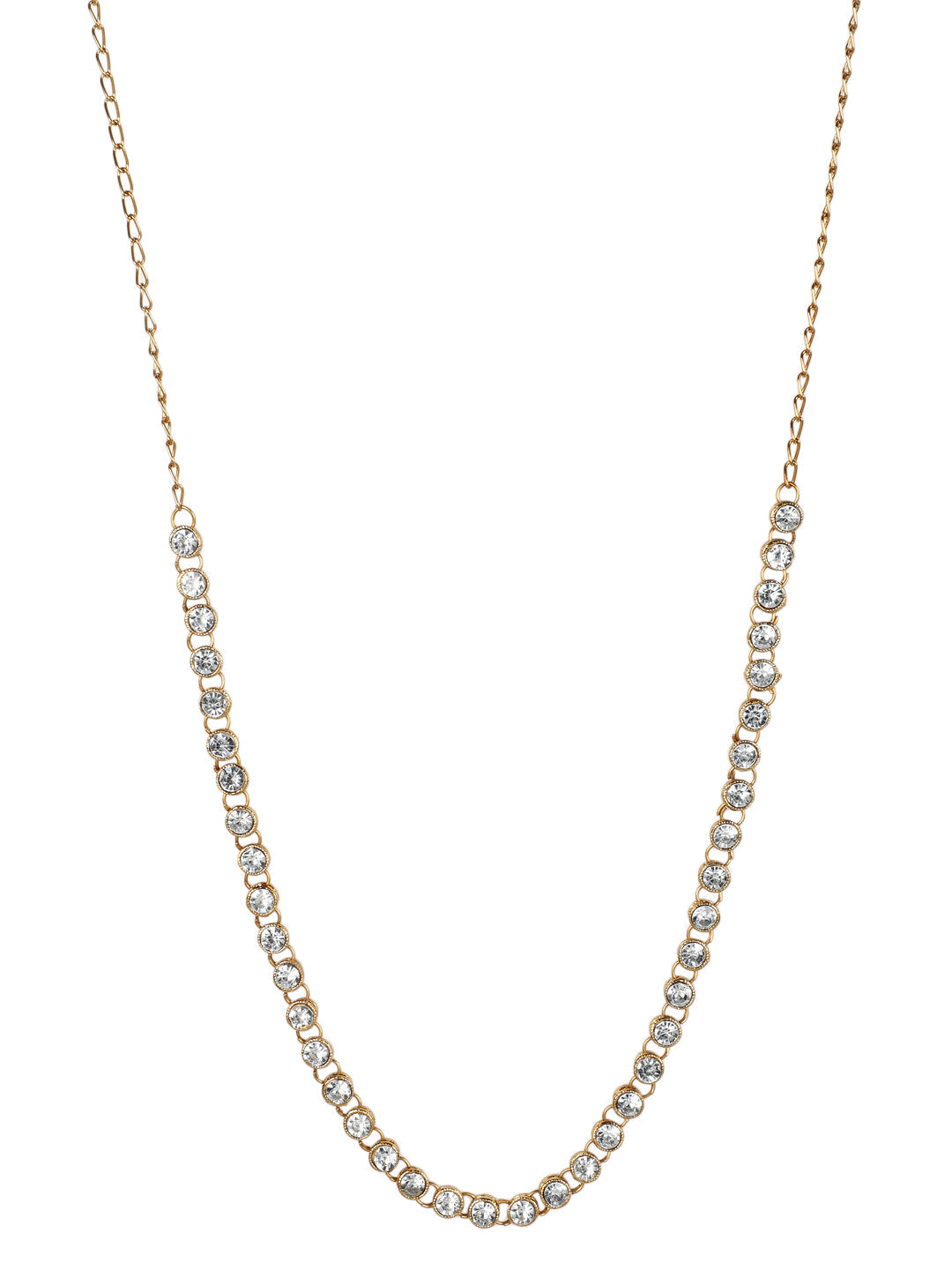 Gold-Plated Round Kundan-Studded Waistband