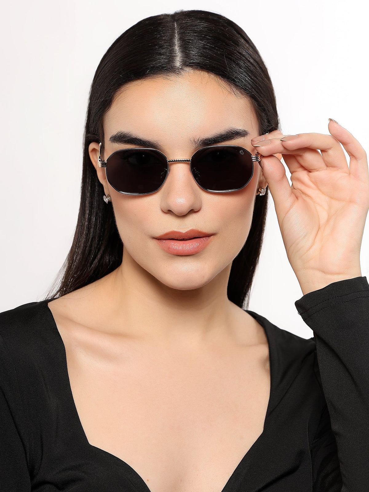 Imperial Golden Rectangle Sunglasses for Men and Women - view 7