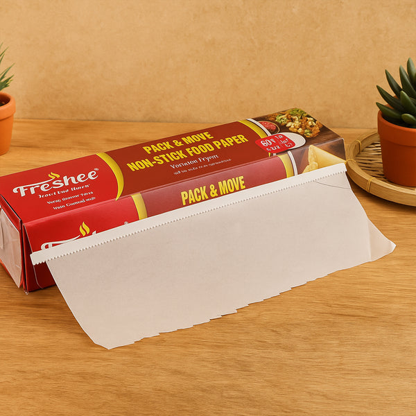 Freshee Pack & Move Non-stick Food Paper 40 Meter + 5 Meter Free (Total 45 Meter)(Width 300mm)