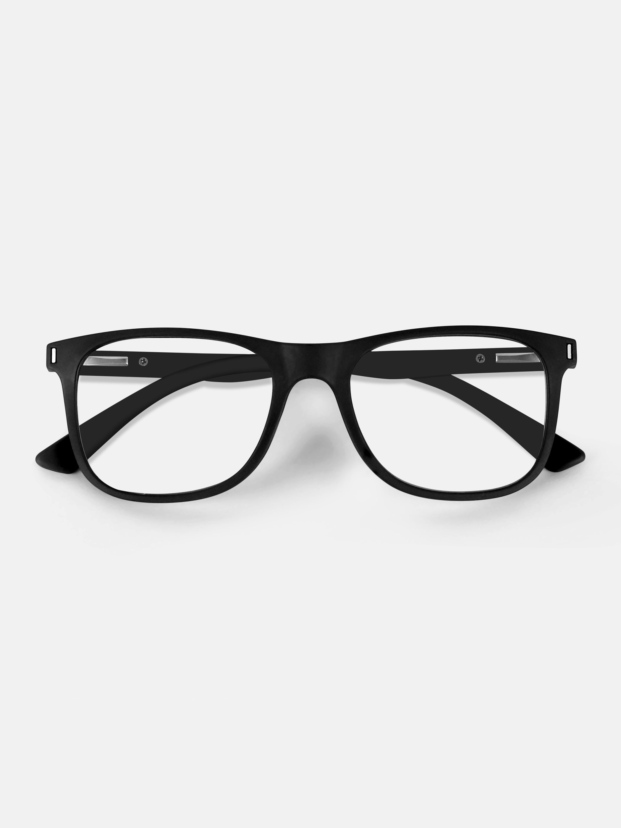 Black Noir Square Blue Screen Glasses - View 3