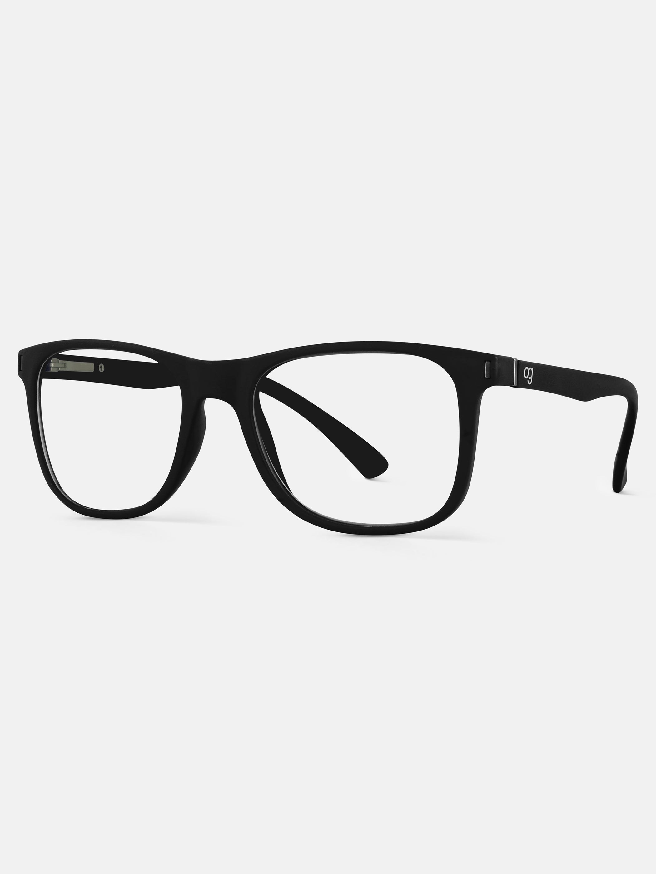 Black Noir Square Blue Screen Glasses - View 5