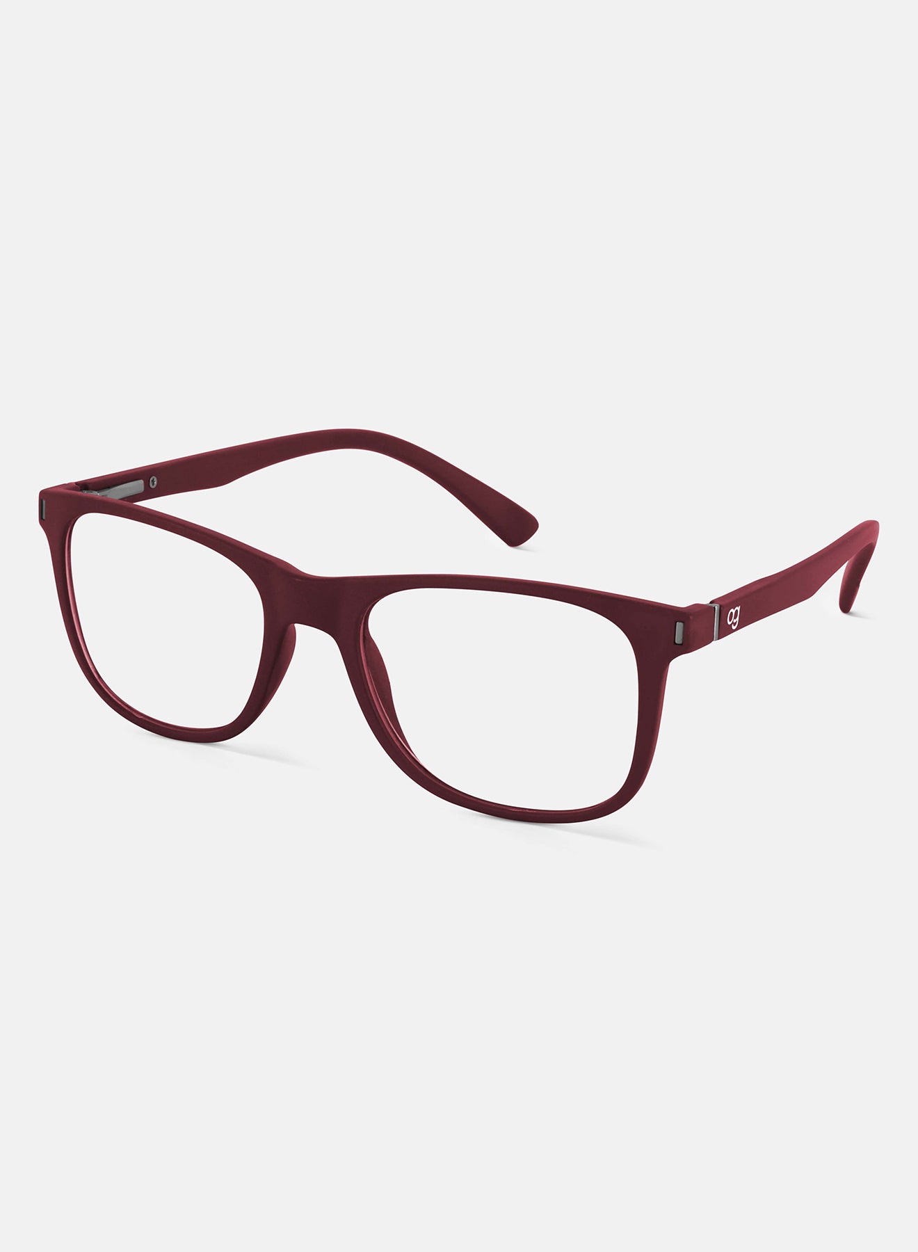 Red Noir Square Blue Screen Glasses