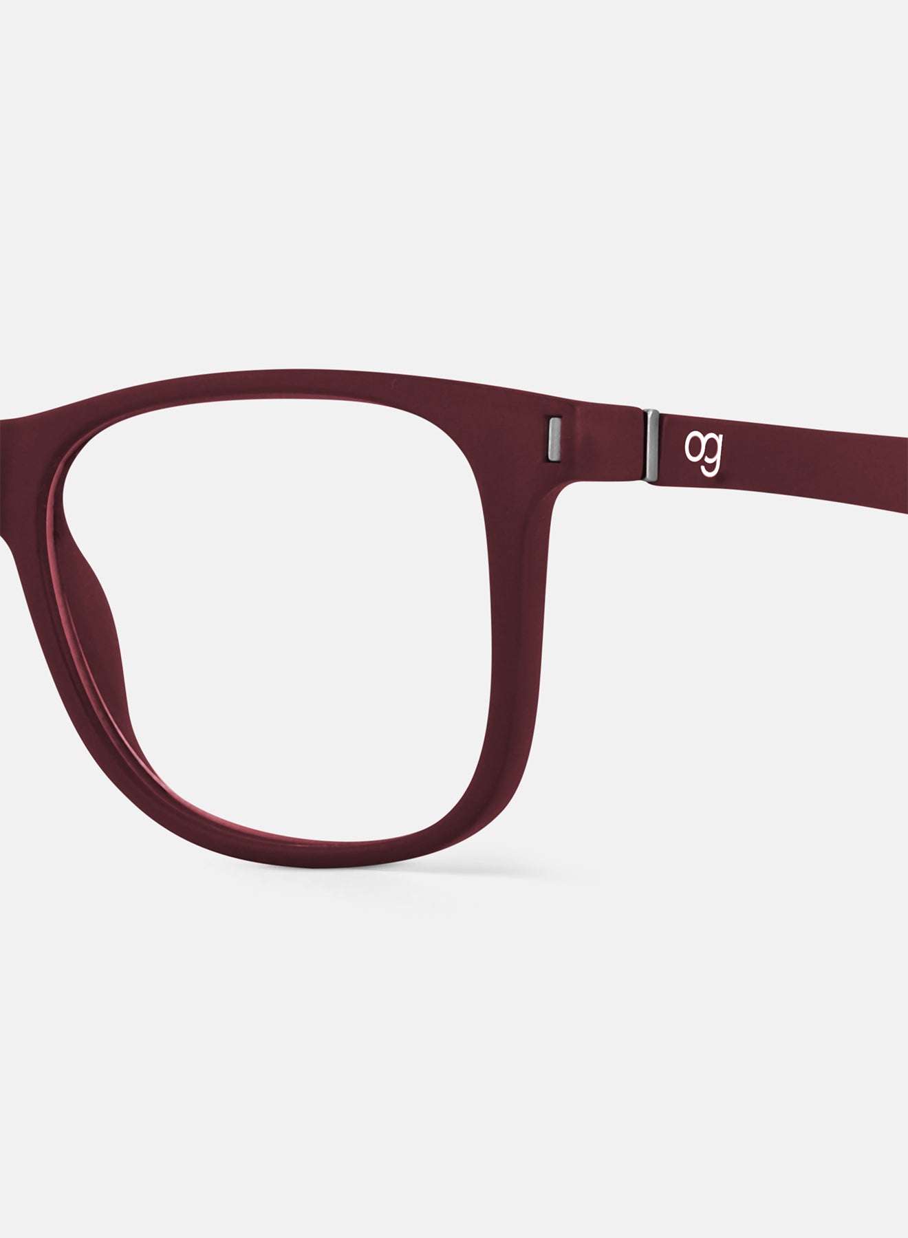 Red Noir Square Blue Screen Glasses - View 7